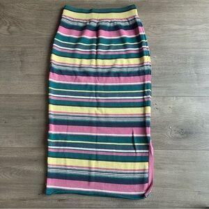 Anthropologie Maeve striped knit skirt - size small